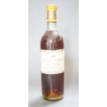 One bottle of Chateau d’Yquem 1960