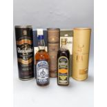 Seven assorted bottles of whisky including Yates Brothers, Bushwalls, IPA single malt, Blair Athol