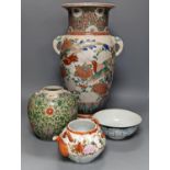 A group of Chinese and Japanese ceramics, 19th/20th century