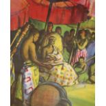 Gerald Spencer Pryse (1882-1956), lithographic poster, The Talking Drums, Gold Coast Coco Buys