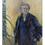 Anne Mackintosh, oil on canvas, portrait of Michael Winner 95x85cm