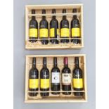 10 bottles of wine - 8 Wolf Blass yellow label Cabernet Sauvignon 2010, and two other bottles