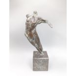 Kiny Copinga-Scholten (b.1943). A bronze figure of Icarus, height 19cm