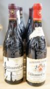 Twelve assorted bottles of Chateauneuf du pape