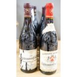 Twelve assorted bottles of Chateauneuf du pape