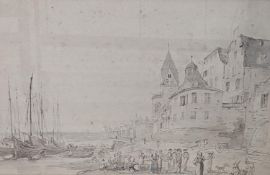 A watercolour by H W Bingley, 19th century, Cologne, Germany, dated 1822, 32 x 50cms, mounted and
