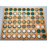 A coin collection in a coin collector's case, 30 x 26 x 17cm