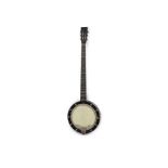 A Cammeyer banjo,nut to bridge 26 inches (bridge missing), 22 frets,length 93cm