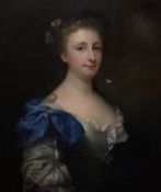 After Sir Godfrey Kneller (1646-1723) Portrait of Caroline Wilhelmina of Branderburg-Ansbachoil on