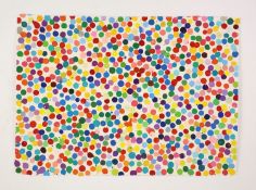 § Damien Hirst (1965-) 'Enclosing Doors, 2016' from the Currency Seriespaint on A4 paperNo 1542,