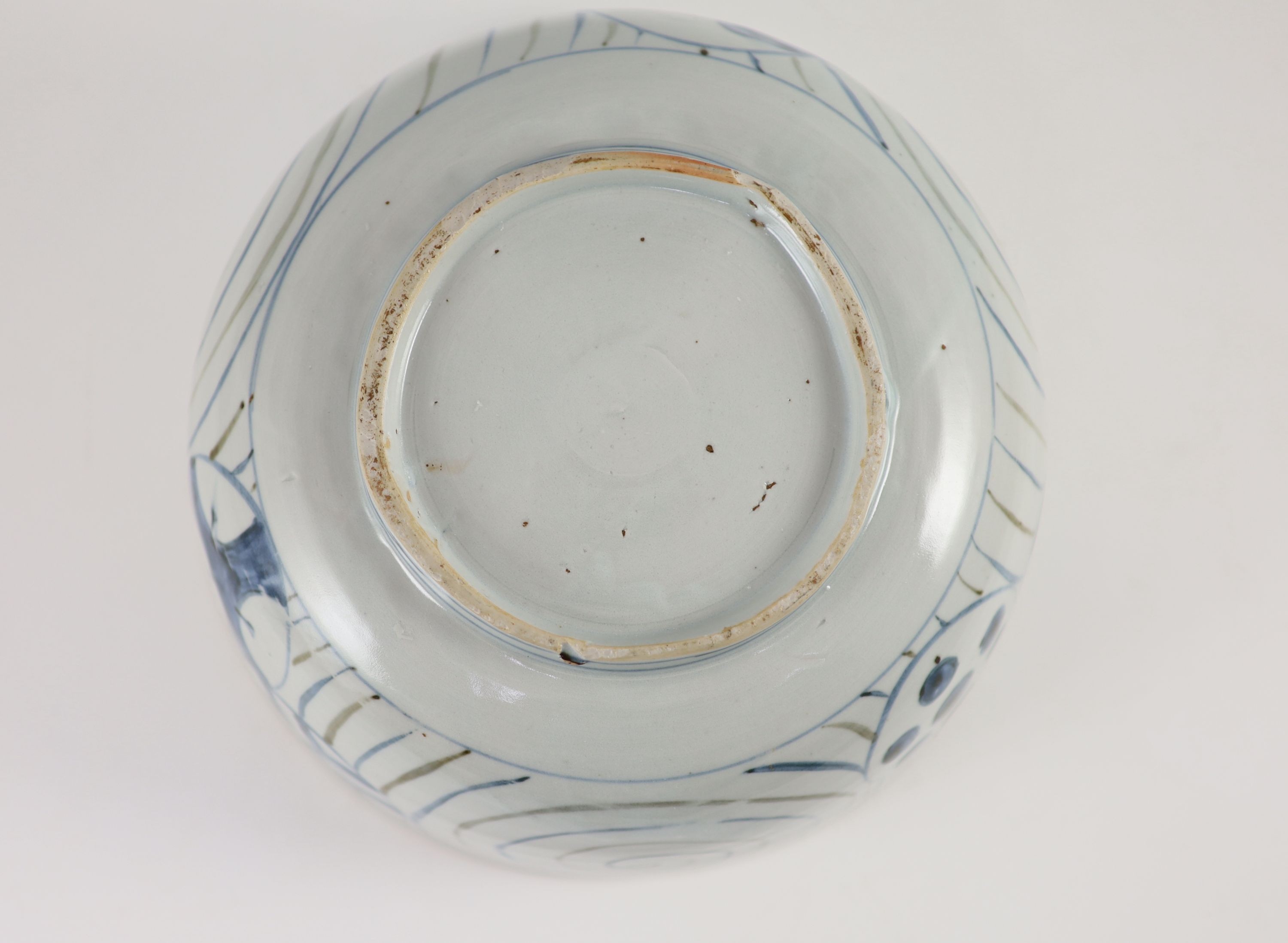 An unusual underglaze blue and iron brown bowl, probably Korean, Joseon dynasty, 18th/19th century, - Image 6 of 6