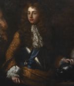 17th century English School Portrait of a gentleman wearing armourOil on canvas115x96cm. Unframed.