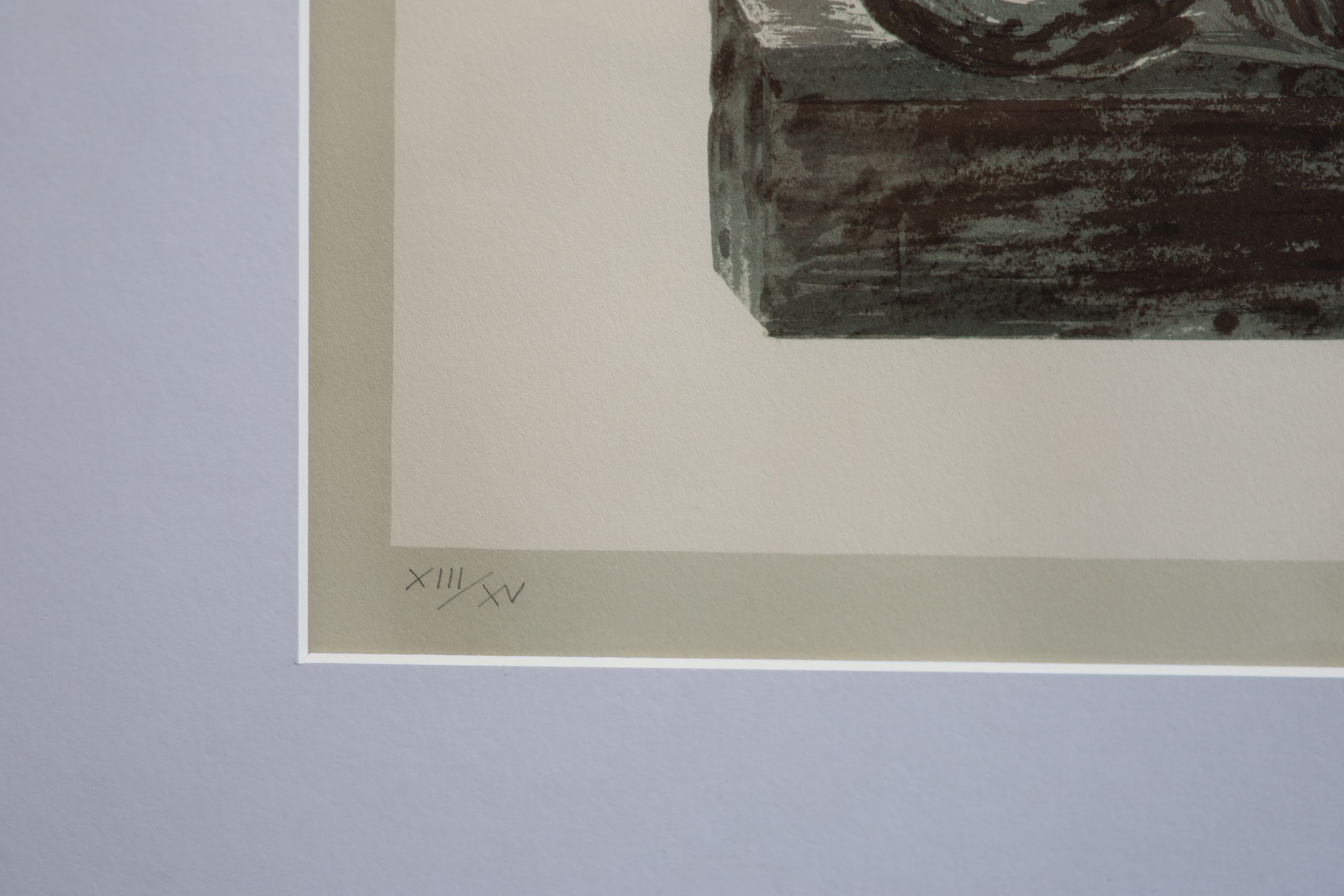 § Henry Moore (1898-1986) Three reclining figures on pedestals (C.439)LithographSigned in pencil, - Image 3 of 5