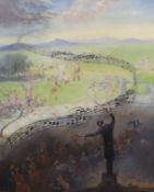 Phyllis M Pulling (1892-1949) 'Pastoral Symphony'oil on canvassigned, RI Exhibition label verso51