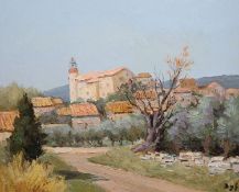 § Marcel Dyf (French, 1899-1985) ‘Village de Provence’oil on canvassigned38 x 46cm.