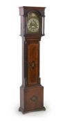 George Aickin of Cork. A George III inlaid mahogany eight day longcase clock,the 13 inch arched