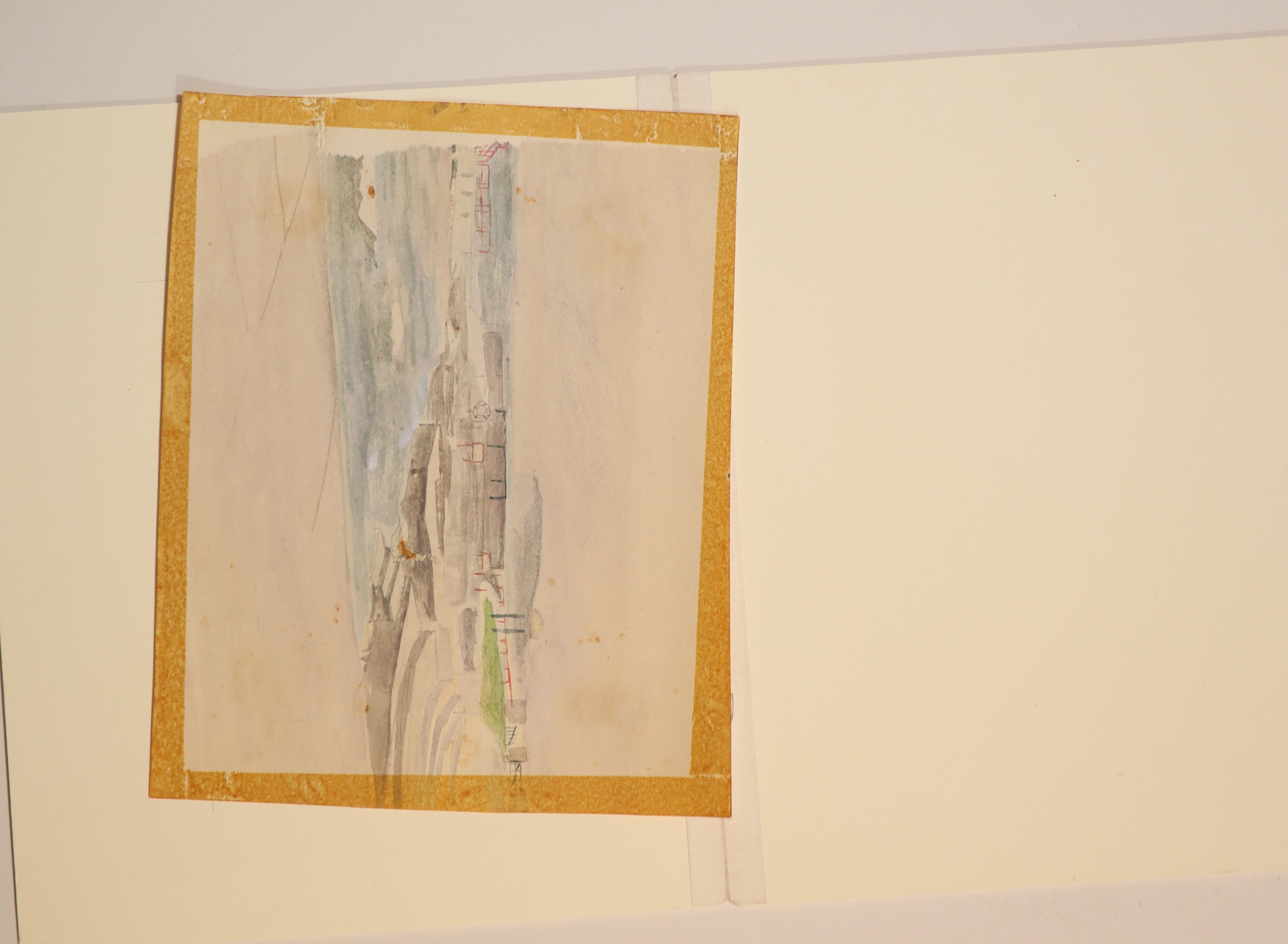 § Mary Potter (1900-1981) Red Landscape & The MereTwo watercoloursNew Art Centre labels verso18 x - Image 7 of 8