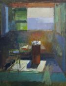 § Fred Cuming RA, (b.1930) 'Studio, Lifeboat House'oil on boardsigned88 x 67.5cm