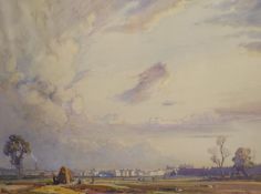 § Samuel John Lamorna Birch (1869–1955) 'A Manchester Playing Ground'watercoloursigned, 1922 Fine
