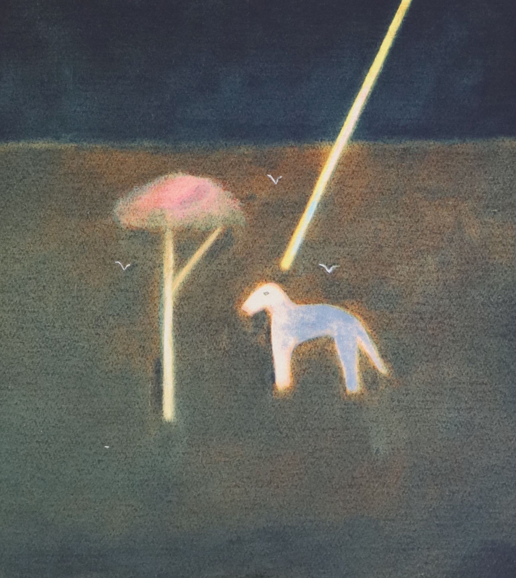 § Craigie Aitchison CBE, RA (1926–2009) Wayney and the Pink Treescreenprint in colourssigned and