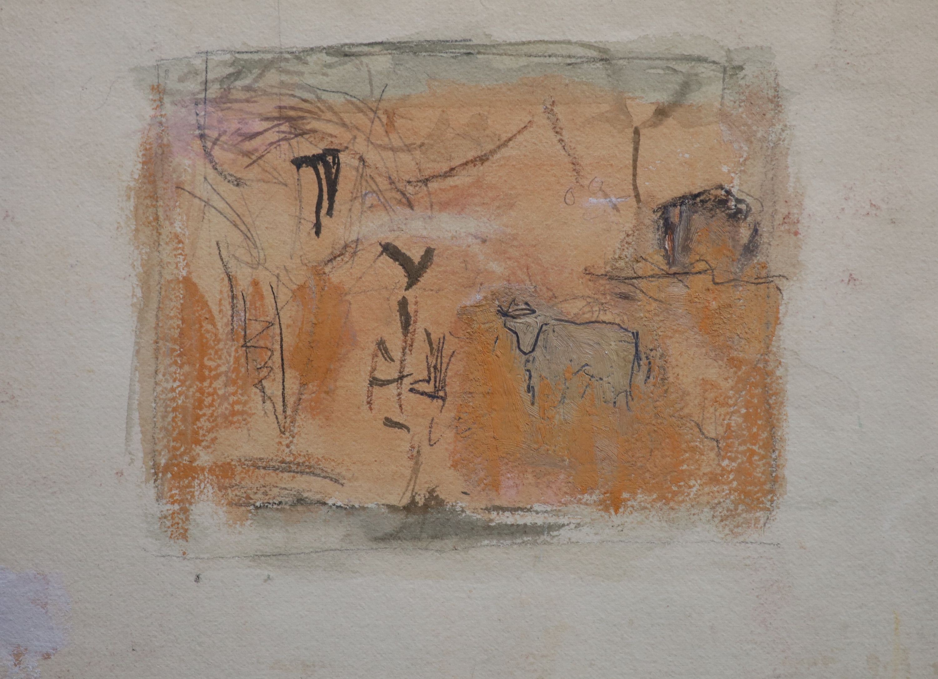 § Mary Potter (1900-1981) Red Landscape & The MereTwo watercoloursNew Art Centre labels verso18 x - Image 2 of 8