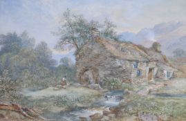 William Andrews Nesfield (1793-1881) An Old Mill near Betws y Coedwatercoloursigned and inscribed by