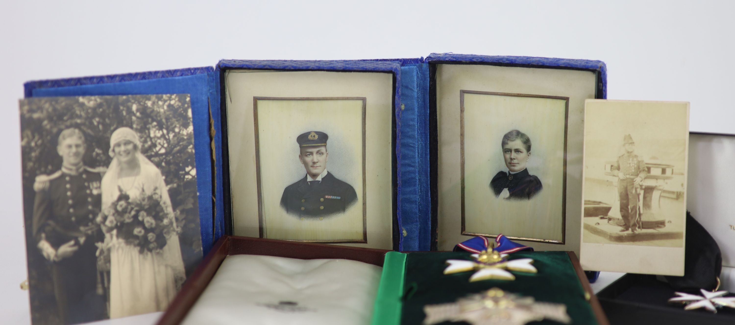 A cased WWI, WWII and Military C.B. medal group to Rear-Admiral John Dent R.N. (1899-1973) and a - Image 10 of 11