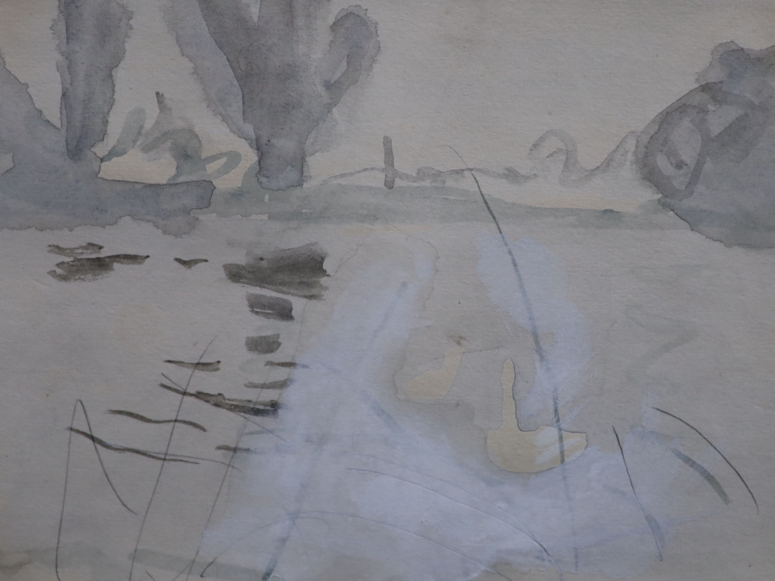 § Mary Potter (1900-1981) Red Landscape & The MereTwo watercoloursNew Art Centre labels verso18 x - Image 3 of 8