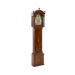 Joseph Clegg of London. A George III inlaid mahogany eight day longcase clock,the 12 inch arched
