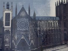 § Edward Bawden RA (1903-1989) Westminster Abbeylinocut printed in colourssigned in ink and