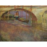 § David Graham (b.1926) London Bridgeoil on canvas85 x 110cm, unframed