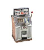 A Jennings 'The Governor' Tic Tac Toe penny slot machine,'in any position, six pence pays 18',