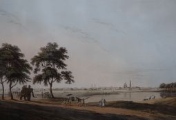 Thomas & William Daniell After Thomas Daniell 'Part Of The Black Town, Madras', 1797hand coloured