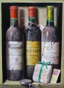 Raymond Campbell (20thC) 'A Classic Trio'oil on boardsigned and inscribed verso40 x 30cm