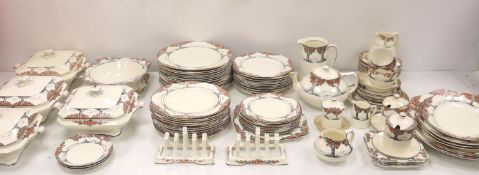 A Crown Ducal Orange Tree part dinner and tea service