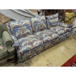 A John Lewis three seater sofas, length 210cm, depth 92cm, height 85cm