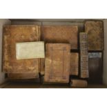° Old Leather- mainly Greek and Latin texts, 17th and 18th century, includes Ennius, Poetae