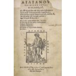 ° Aelianus, Claudius [Gk. title] Variae Historiae Libri XIII,engraved title device and large