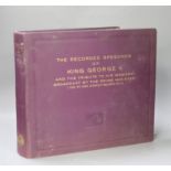 An album of thirteen 78rpm vinyl records, 'The Recorded Speeches Of King George V', HMV, 1930's
