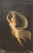 Italian School, oil on canvas, Dancing muse, inscribed, 62 x 41cm