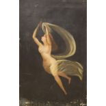 Italian School, oil on canvas, Dancing muse, inscribed, 62 x 41cm