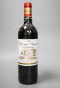 Four bottles of Chateau Ripeau Saint Emilio Grand Cru 2000 with original wooden crate