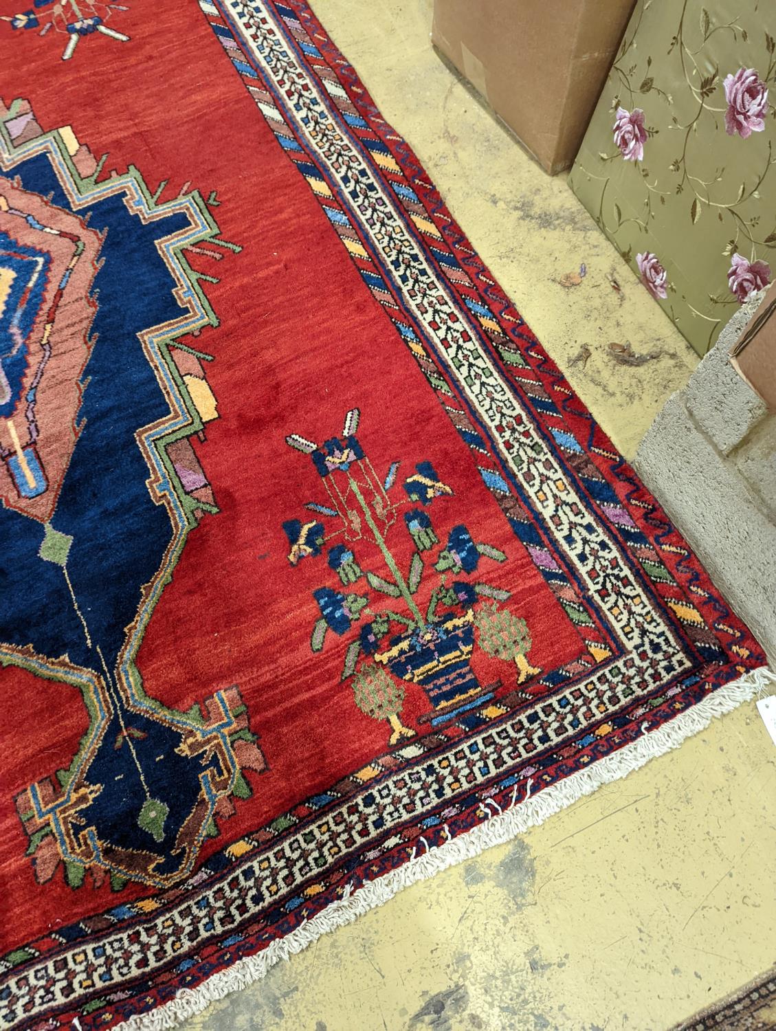 A Caucasian red ground rug, 240 x 168cm - Image 2 of 6