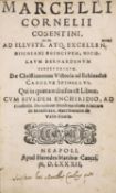 ° [Parrhasius, Aulus Janus] Marcelli Cornelii Cosentini ... De Christianorum Victoria ad