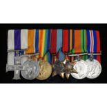 A Military Cross group of seven to 2. Lieut. E. J. CuddefordIncluding WW1 war and victory medals,