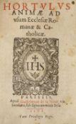 ° Hortulus Aminae ad usum Ecclesiae Romanae & Catholicae,engraved title device, 5 vignette illus.,