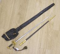 A Victorian court sword, blade by Lambert Brown & Clowes, Dublin & London (1846 – 1858) with crowned