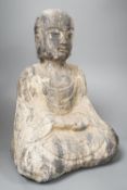 A composition stone Buddha 40cm