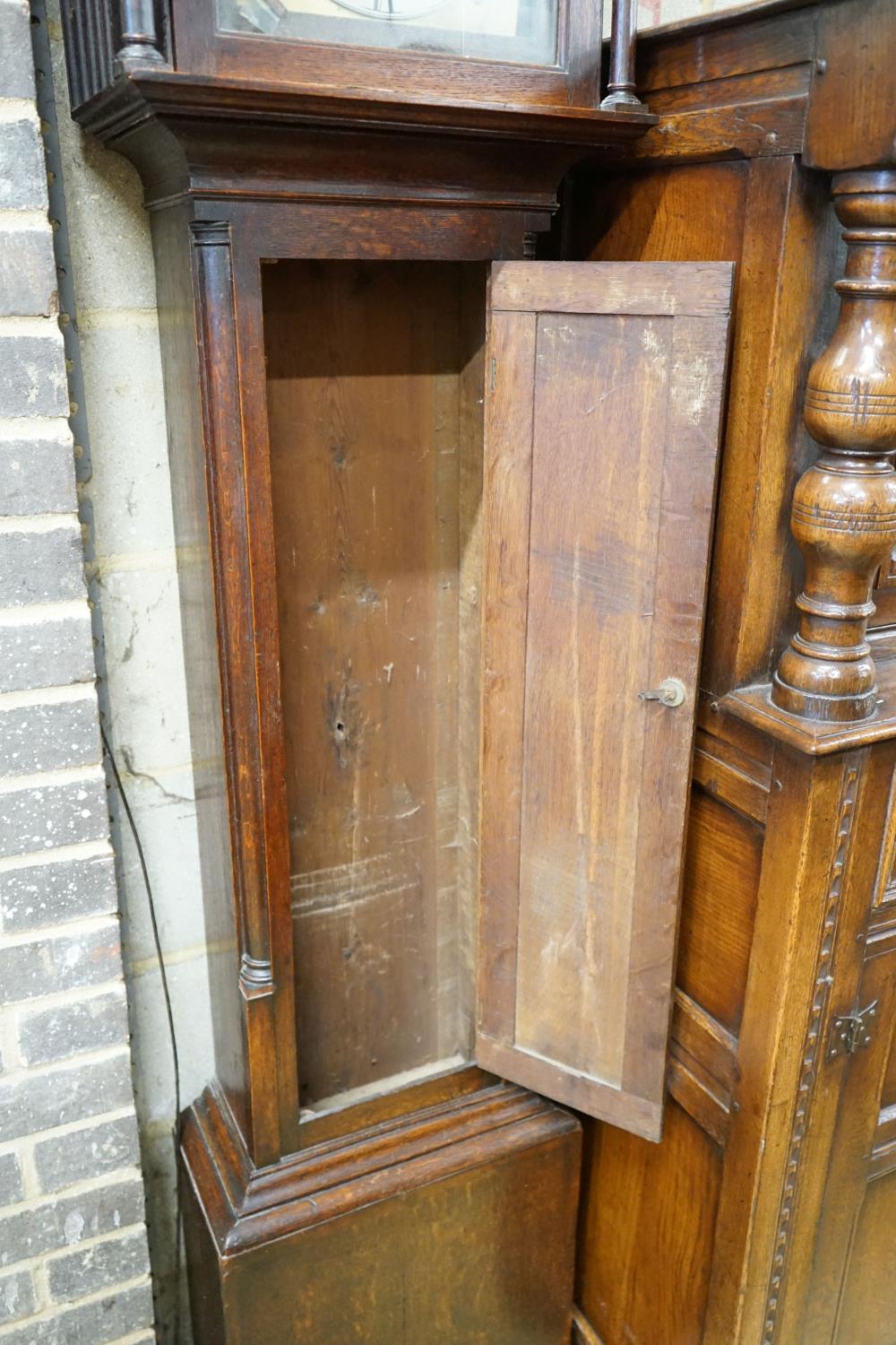 An 18th century oak 30 hour longcase clock, height 200cm - Image 2 of 8