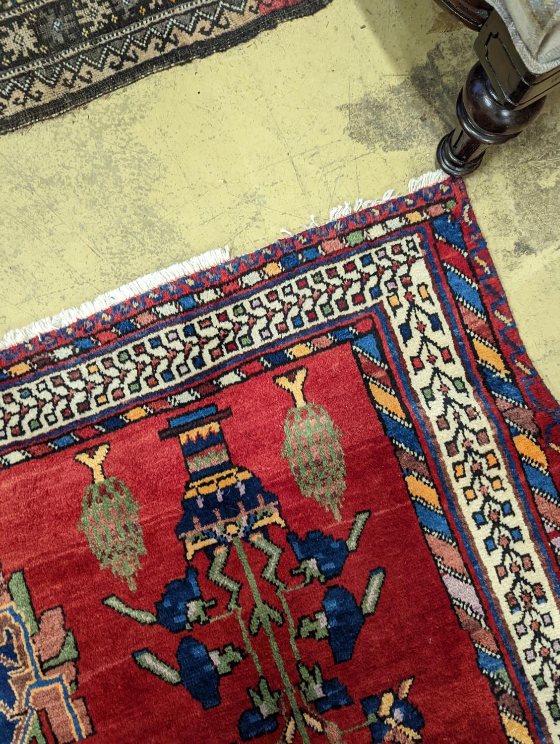 A Caucasian red ground rug, 240 x 168cm - Image 6 of 6